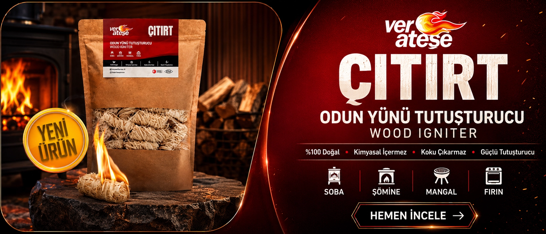 Erzurum Kuzineli Soba ve Şömine