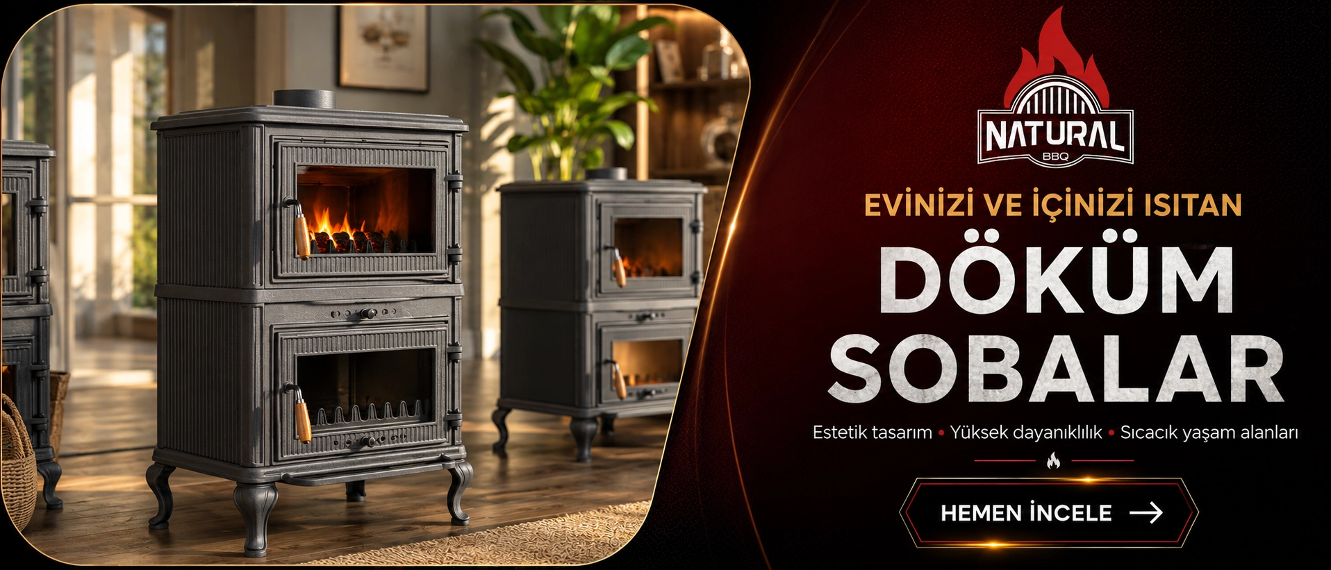 Erzurum Kuzineli Soba ve Şömine
